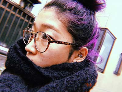 Nonaka Mihou with purple hair