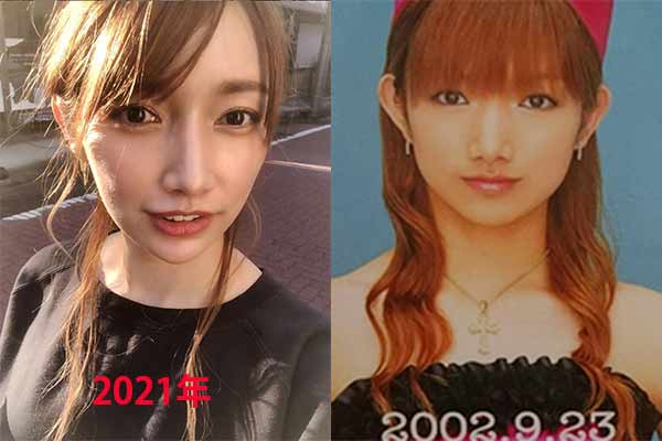 後藤真希 2021年と2002年の比較